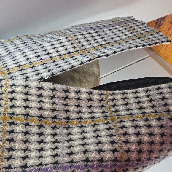 Semicouture 01 Printed Tweed Oversized Wool Coat - Picture 9 of 9